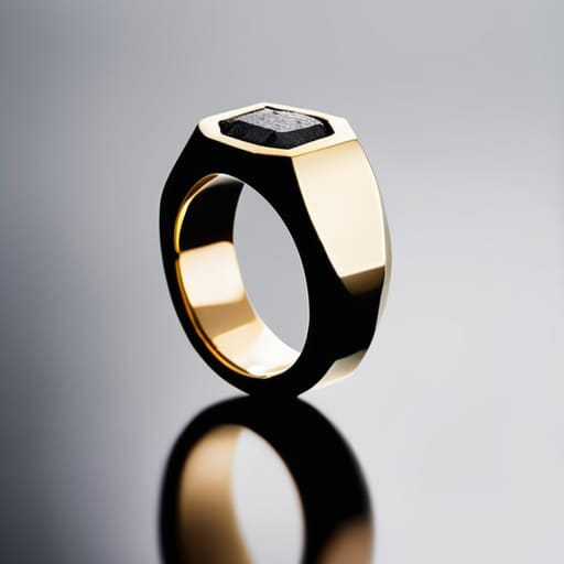 Luxury aesthetic achieved through gold plating.