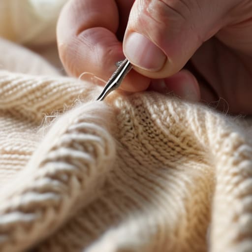 Key Things to Know: Mending cashmere holes.