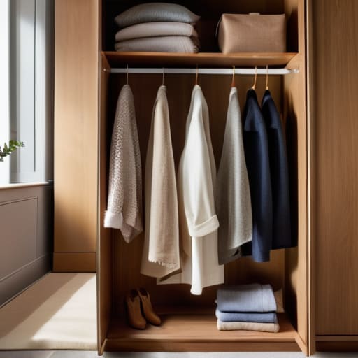 Practical Tips and Steps for decluttering closets.