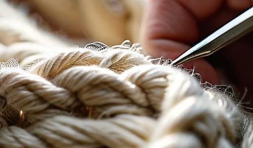 Darning a Hole So It Disappears