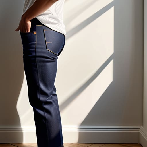 The Straight-Leg Denim classic silhouette.